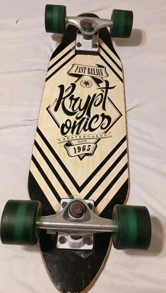 Retro Skateboard Kryptonics From Bravo Sports 26x7 Inches Vintage