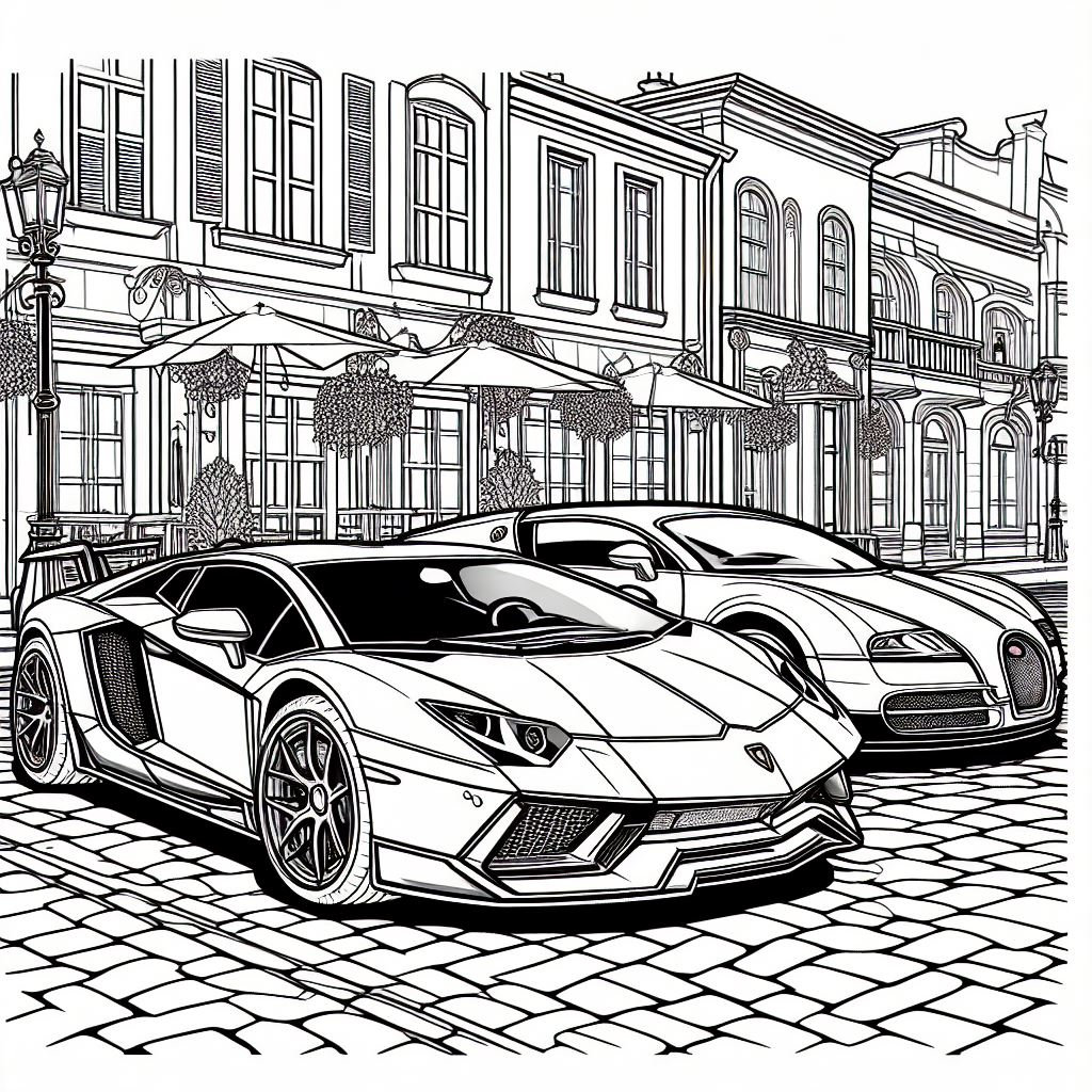 Lamborghini Aventador Coloring Book - Etsy