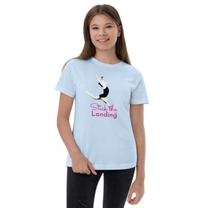 Gymnastics Shirt - Stick the Landing - Gymnast gift / youth t-shirt / gymnastics apparel / girls gymnastics