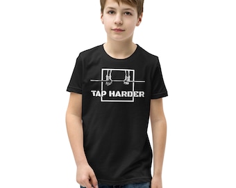 TAP HARDER Gymnastik T-shirt för ungdomar: Motiverande gymnastgåva