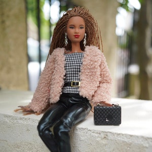 Barbie Vêtements Outfit - Accessoires de vêtements pour bébé de Poupées -  Sac à main