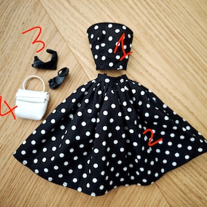 Fashion doll clothes set doll clothes for 11 inch doll 30cm Poppy parker integrity doll image 8