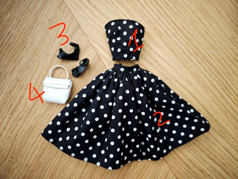 Fashion doll clothes set doll clothes for 11 inch doll 30cm Poppy parker integrity doll image 8