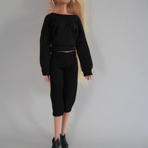 Black outfit for mannequin doll doll clothes for 11 inch 30cm dollChristmas gift image 8