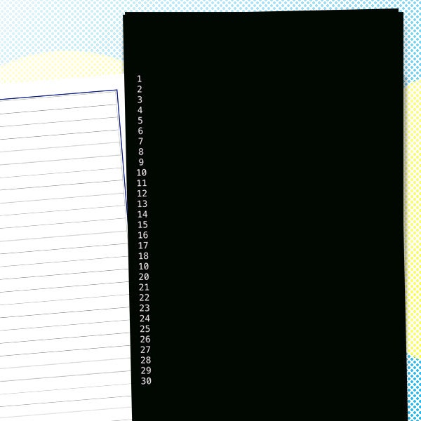 Paper Notebook for Programmers | 100 Pages Software Developer Notebook | Lined Notebook with 3 Columns for Indentations | Handwriting