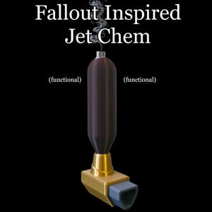 Fallout Inspired Jet Chem Prop Replica | Functional Novelty for Wastelander Cosplay | 2in1 holder
