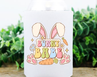 Easter | Bunny Babe | koozie | Can cooler - Set of 2