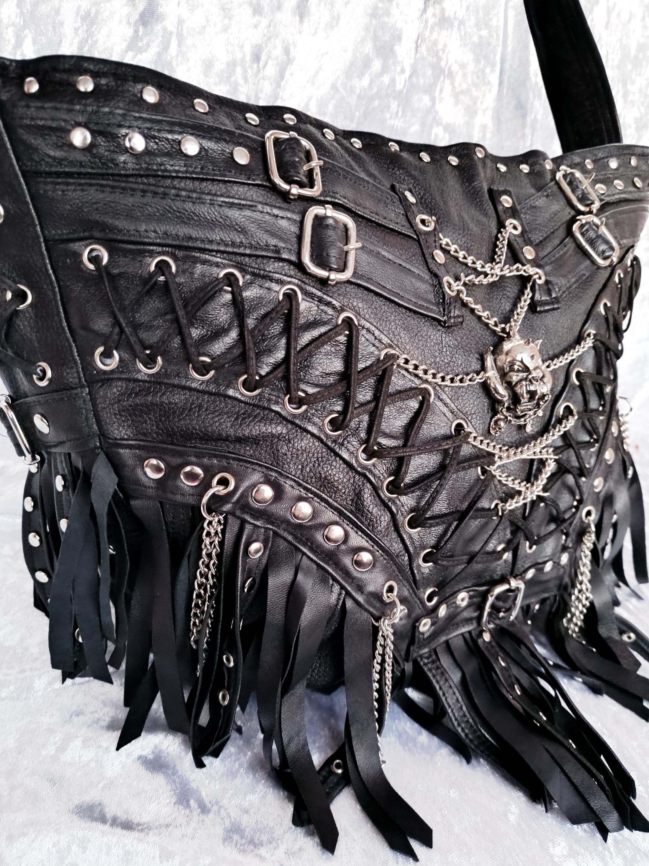 Gothic Whimsigoth Handbag,rock N Roll Cross Body,black
