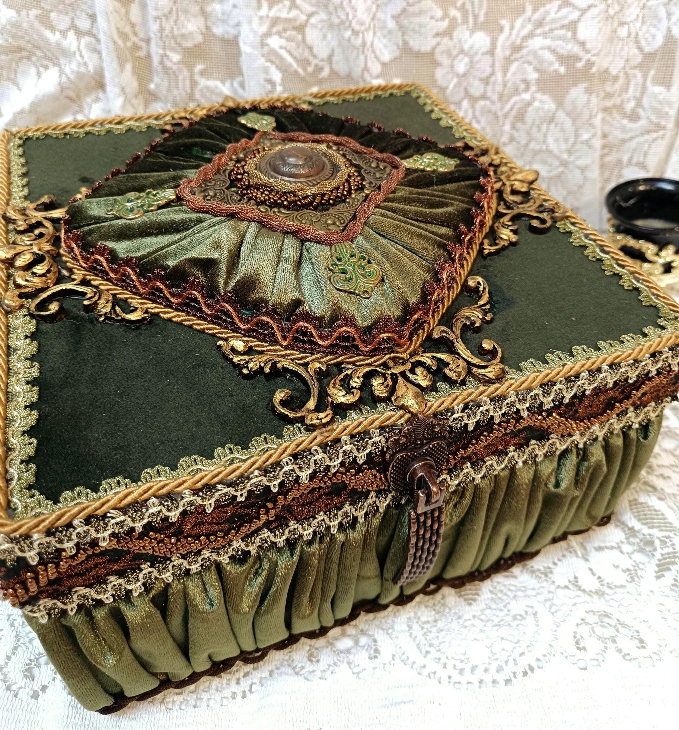 Large Gold Ornate Vintage Box - Etsy