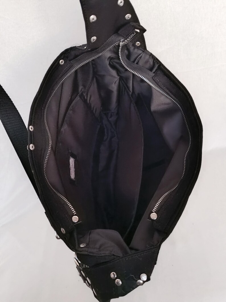 unique one of a kind handmade rock concert festival outfit handbag 80s, retro punk Rock style,old school metal head rock band merch patches Hand bag