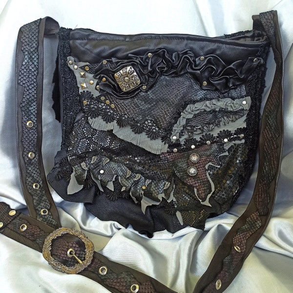 Sac à bandoulière Nu Industrial Goth Dark Grunge Fairycore