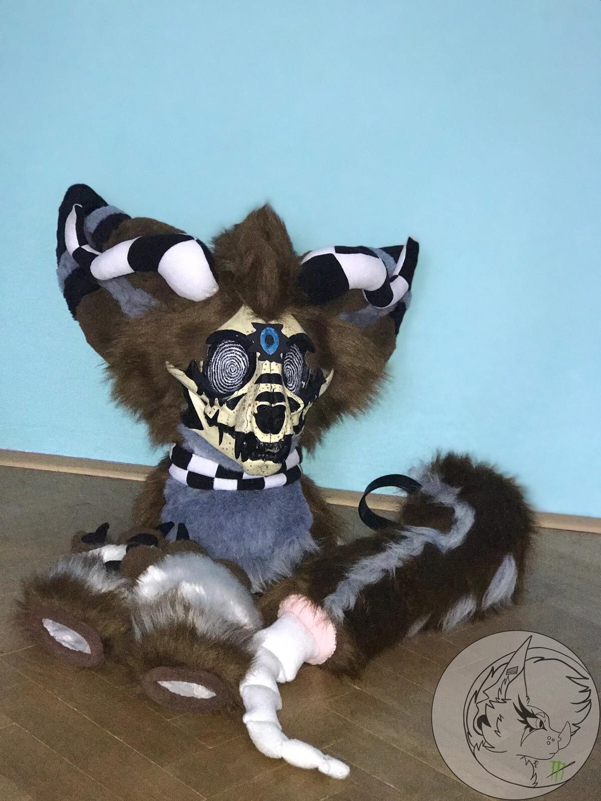 Skull Cat Premade Minipartal/ Saiko the Undead Cat Etsy UK