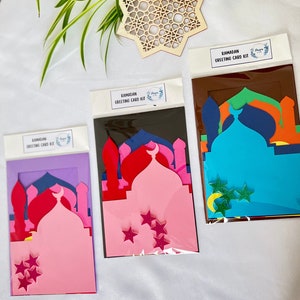 Kit de cartão comemorativo Ramadan Mubarak - artesanato islâmico, artesanato do Ramadã, atividade infantil muçulmana