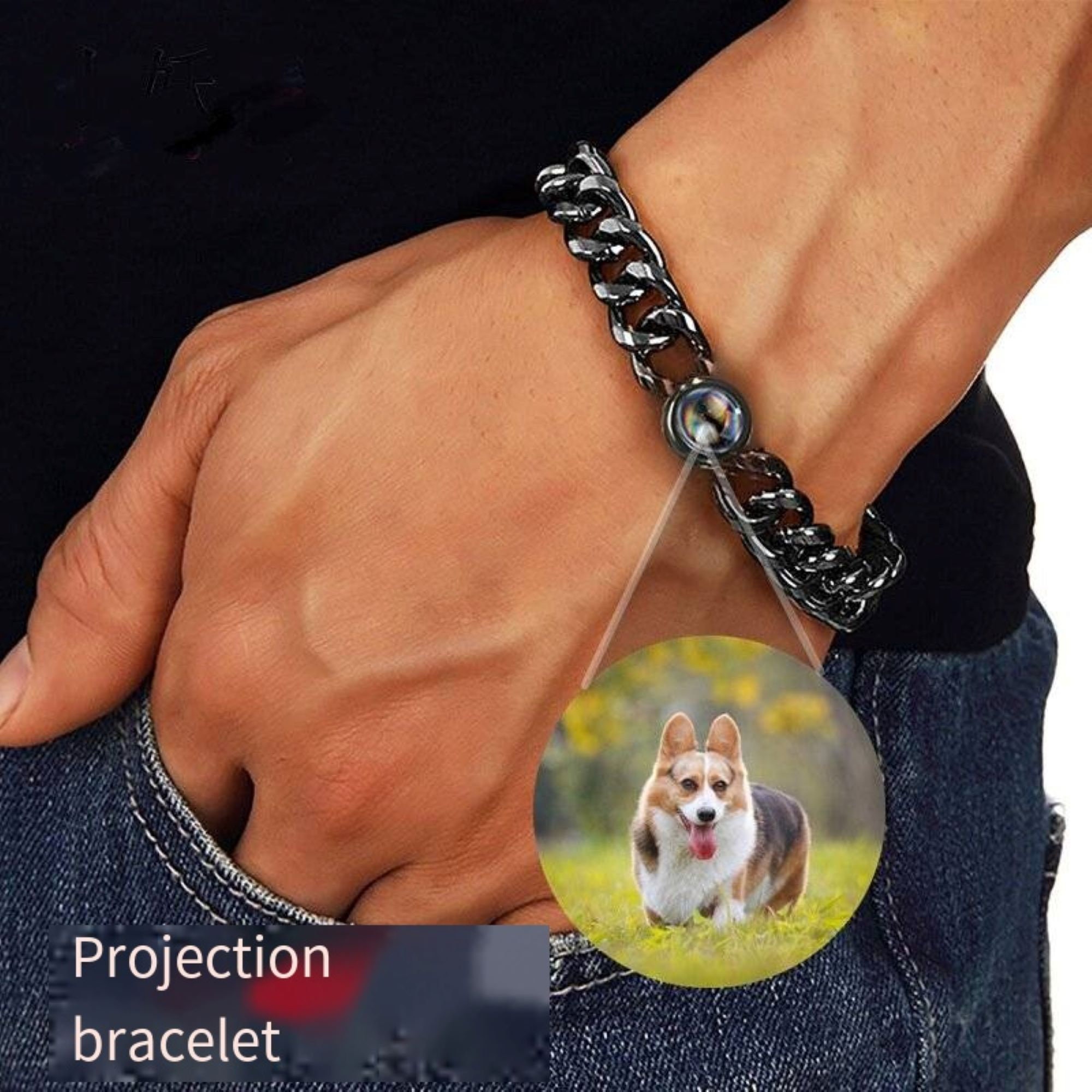 Photo Projection Bracelet, Personalized Picture Projection Charm, Beaded  Bracelet, Handmade Minimalism Photo Jewelry, Christmas Gift for Her - Etsy