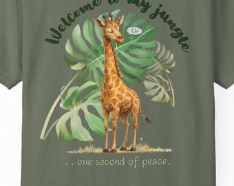 Mental Health Shirt Giraffe Tee Calm Anxiety Shirt
