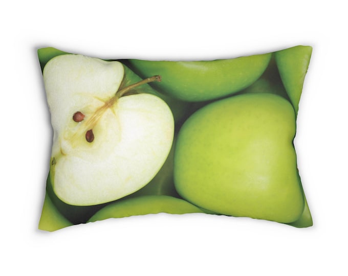 Green apple pillow. Yum. Enjoy!