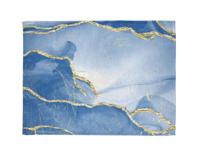 Blue marble. Blue adds a calmness to any room. Enjoy!