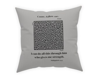 Pillow Inspirational gift Motivational Pillow Religious Gift for Teen Decor Throw Pillow Mental Health Gift Self Care Pillow Religious Quote