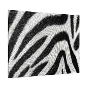 Wall Art Zebra Decor Wall Hanging Zebra Stripes Safari Gift Zebra Canvas Print Bedroom Decor Kids