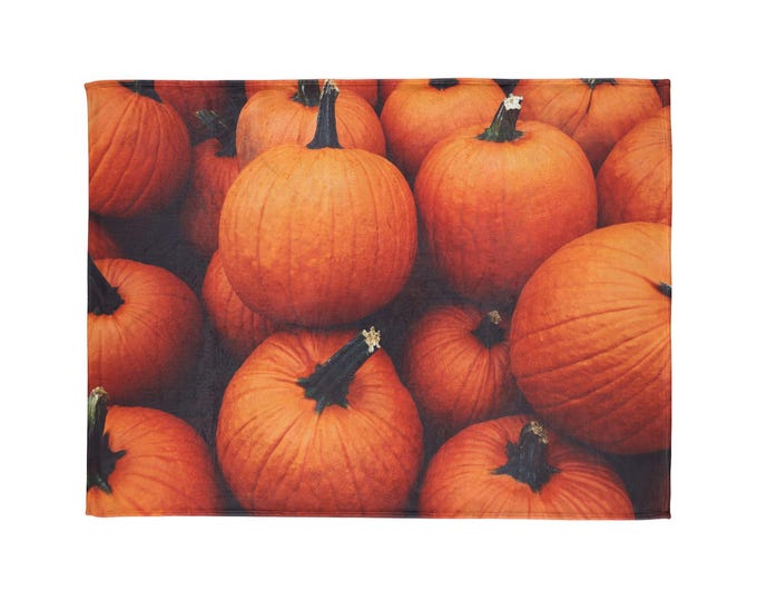 Blanket Pumpkin Inspired Farm Gift Country Harvest Decor