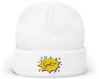 Knit Cotton Hat. Superpower #1. Enjoy!