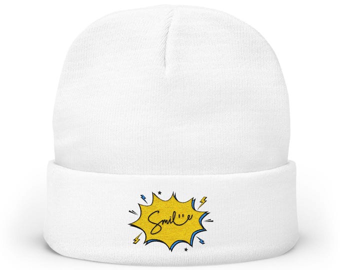 Knit Cotton Hat. Superpower #1. Enjoy!
