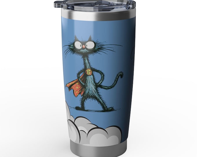 Fearless Superhero Tumbler. Keep your hot drink hot and cold drink cold. No more temperature shock. Enjoy!