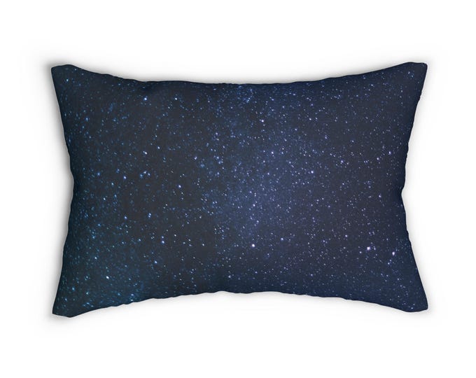 Stars in the sky lumbar pillow.