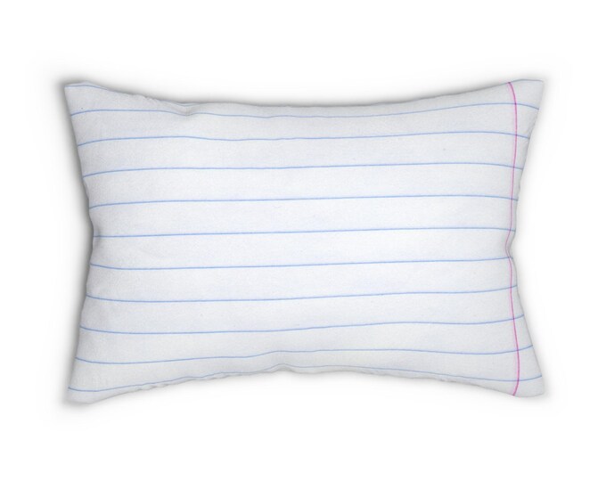 Pillow Paper Designed Throw Pillow Teen Decor Home living Bedding White Color Accent Pillow Kids Decor Selfcare Gift Idea