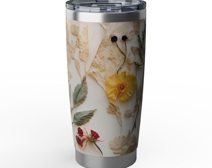 Tumbler Vintage Design Floral Spring Decor Garden Essential. Enjoy!