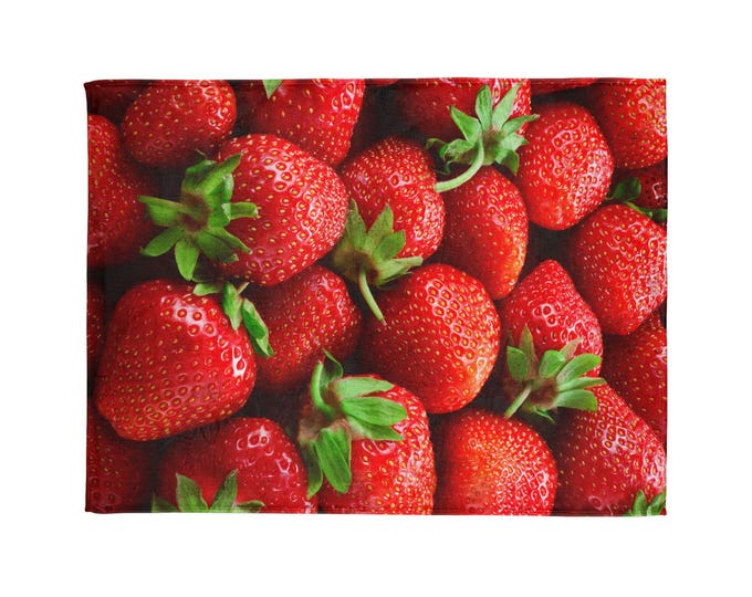 Strawberry blanket. Unique gift for someone you love. Enjoy!