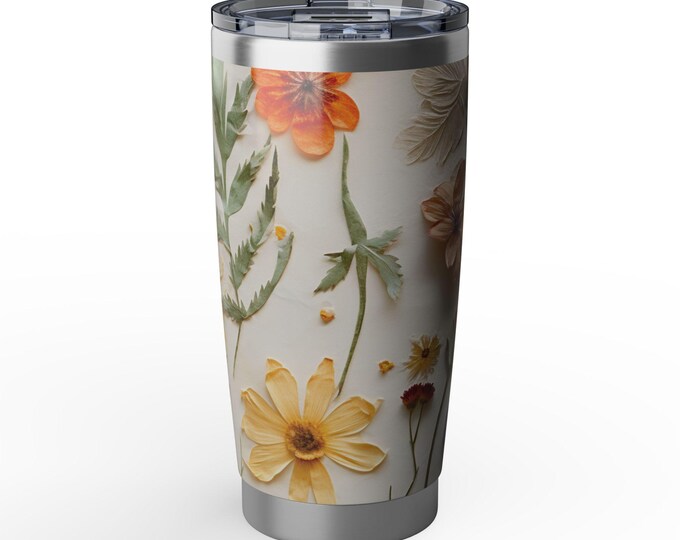 Tumbler Vintage Design Floral Spring Decor Garden Essential. Enjoy!