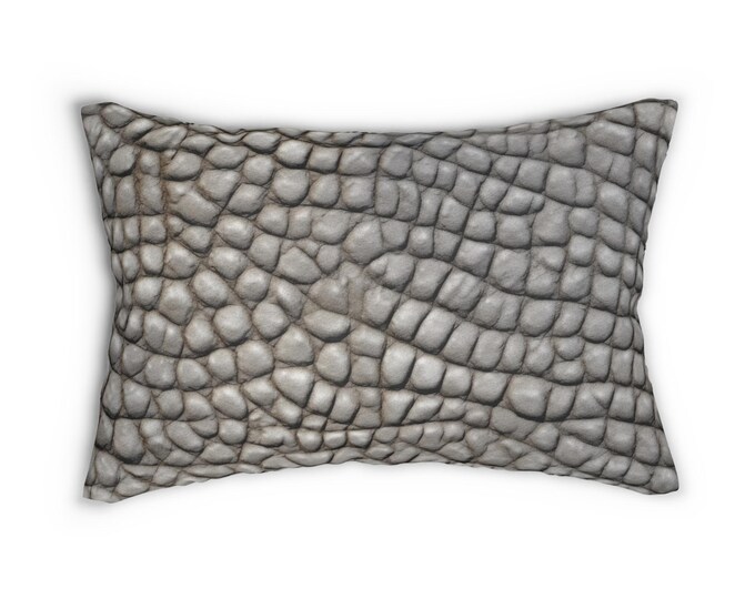 Elephant Inspired Lumbar Pillow