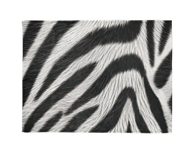 Zebra inspired blanket. Enjoy!
