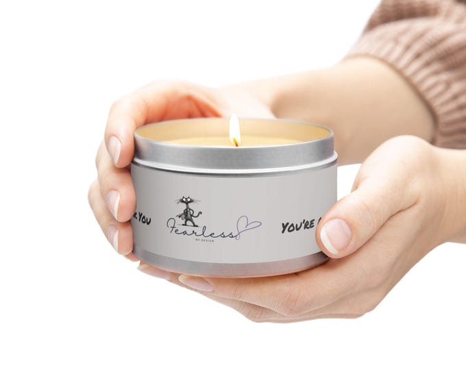 Tin Candle 8oz Thank You Gift