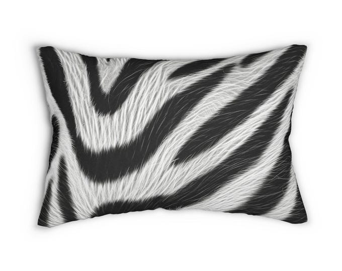 Zebra Print Lumbar Pillow. Enjoy!