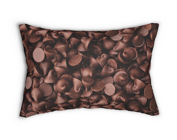 Pillow with Cover Chocolate Design Plush Throw Brown Decor Home living Comfort Color Accent Pillow Bedroom Decor Food Gift