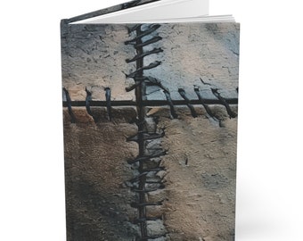 Faux leather diary, old world style. I can look at the stitching for hours. Enjoy!