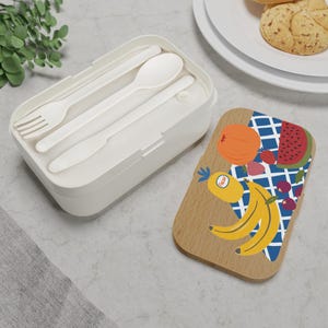 Picnic Bento Lunch Box - Fruits Vegetables Gift, Food Container, Japanese Style, Eco-Friendly, Leakproof, Lunchbox Organizer