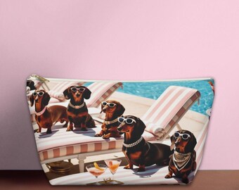 Dackel Hund Pool Accessoire Tasche, Dackel Hund Liebhaber Geschenk, Beach Essentials Beutel, schicke Dackel Mutter Tasche