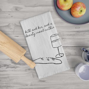 Irish Saying Tea Towel - Housewarming Gift, Kitchen Decor, Linen Dish Towel, Irish Tea Towel, Irish Blessing