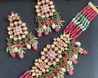 Kundan Meenakari Choker