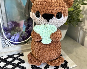 Crocheted otter/ otter stuffed animal/ otter amigurumi