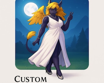 Custom Furry Art Commission: Personalized OC, Sona, Anthro Portrait (Digital)