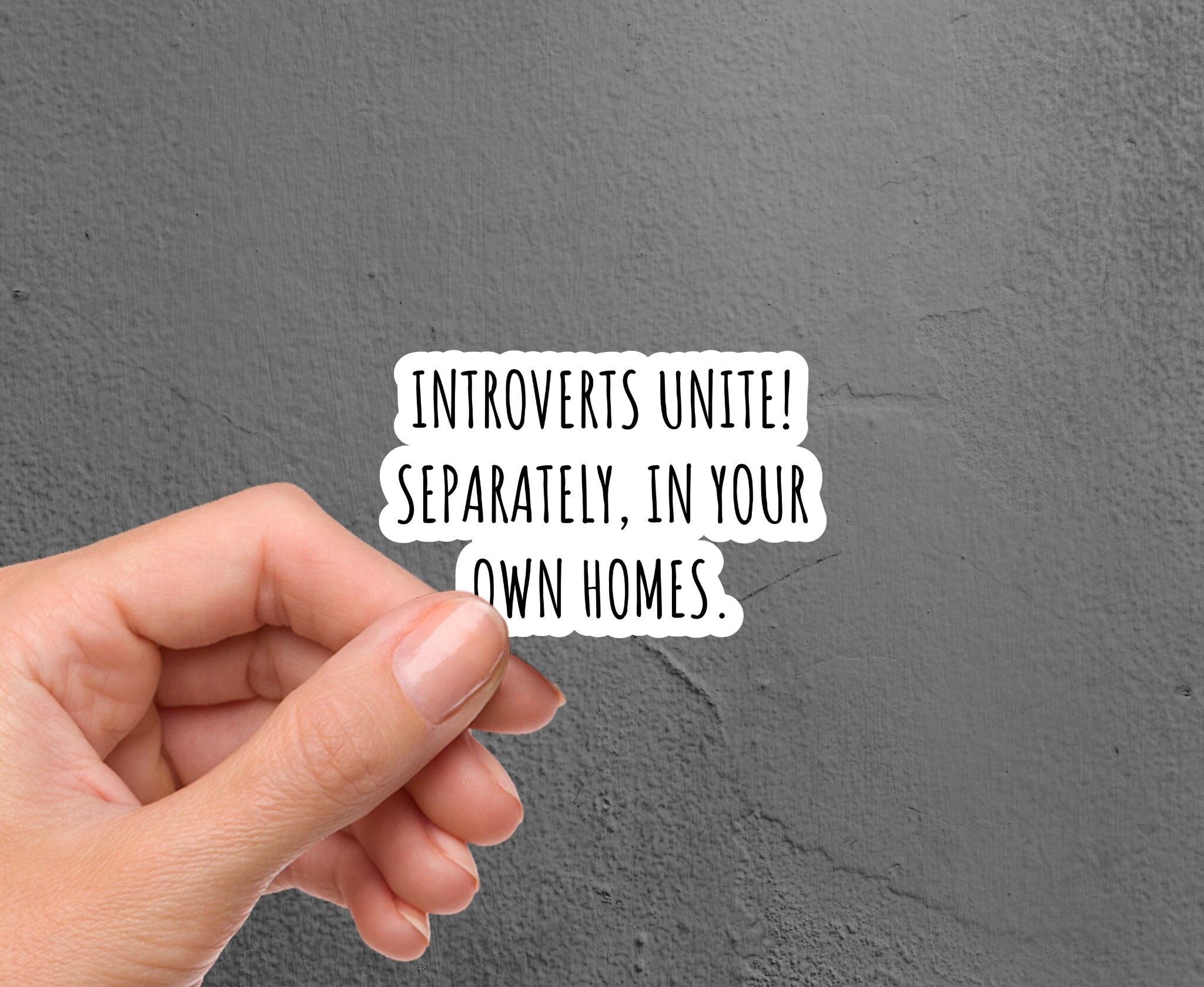 Introverts Unite Sarcastic Sticker, Funny Sticker, Laptop Sticker ...
