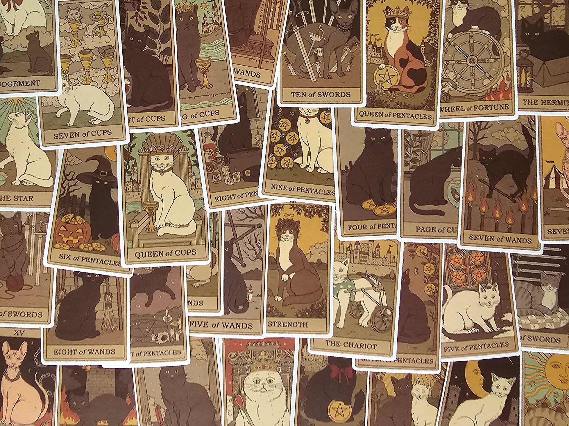 BWTY Best wishes to you bwty 1272 pcs tarot stickers for