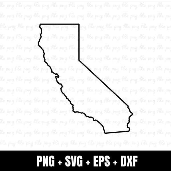 California Outline SVG | California State Vector Files | California PNG | California Shape Vector | California Clip Art