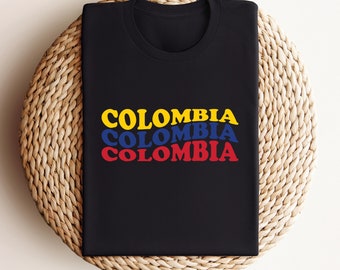 Texto de la bandera de Colombia (archivos SVG, PNG, DXF y EPS) (Descarga instantánea)