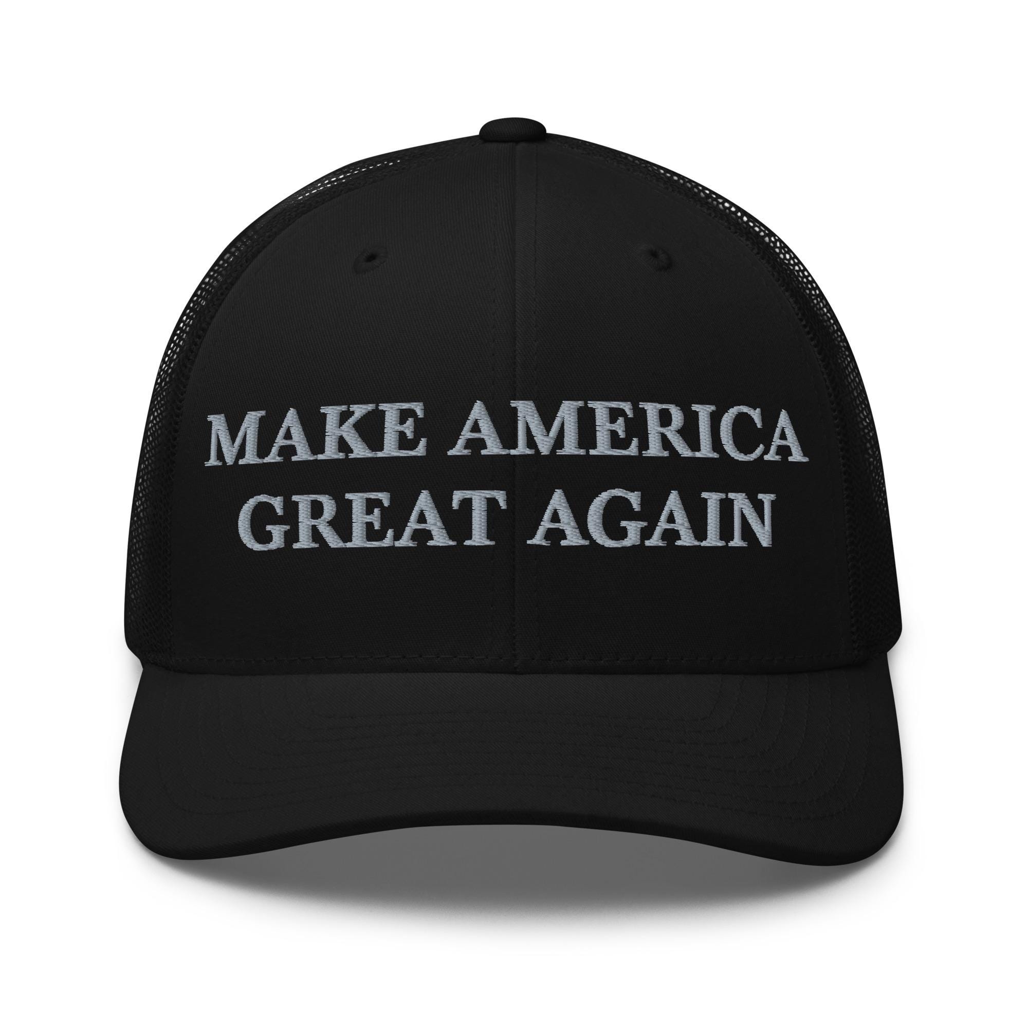 Dark MAGA Hat Make America Great Again Trump Elon Snapback Trucker Cap Trump Inauguration Hat