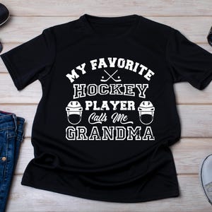 Hockey Grandma T-Shirt: Retro Distressed Design